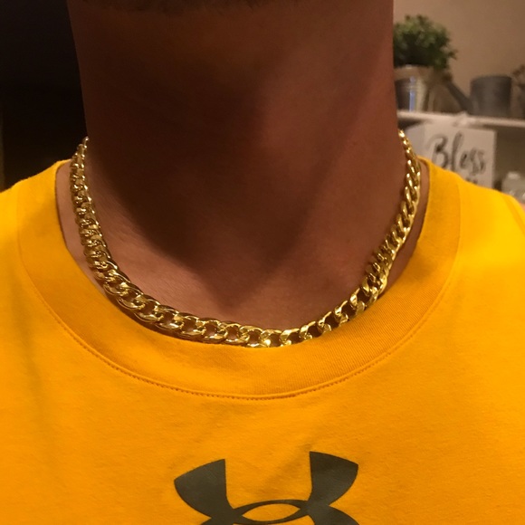 New Men’s 18k Gold Plated Necklace
